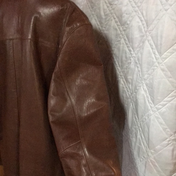 Brown Leather Trek New York Vintage Jacket XL - so soft - Picture 12 of 17